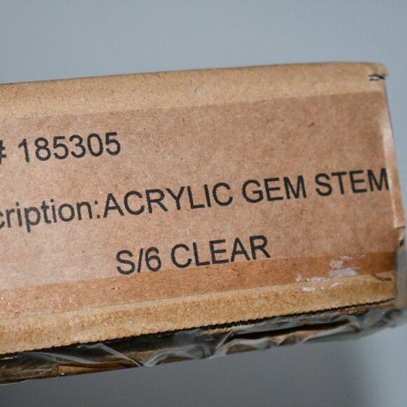 Frontgate Acrylic Gem Stems, Set of Six #185305 NIB - Picture 6 of 6